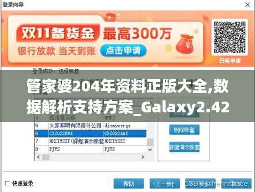 管家婆204年资料正版大全,数据解析支持方案_Galaxy2.424