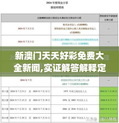 新澳门天夭好彩免费大全新闻,实证解答解释定义_Linux5.298