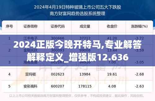 2024正版今晚开特马,专业解答解释定义_增强版12.636