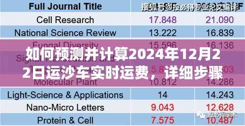 详细步骤指南,预测并计算2024年12月22日运沙车实时运费